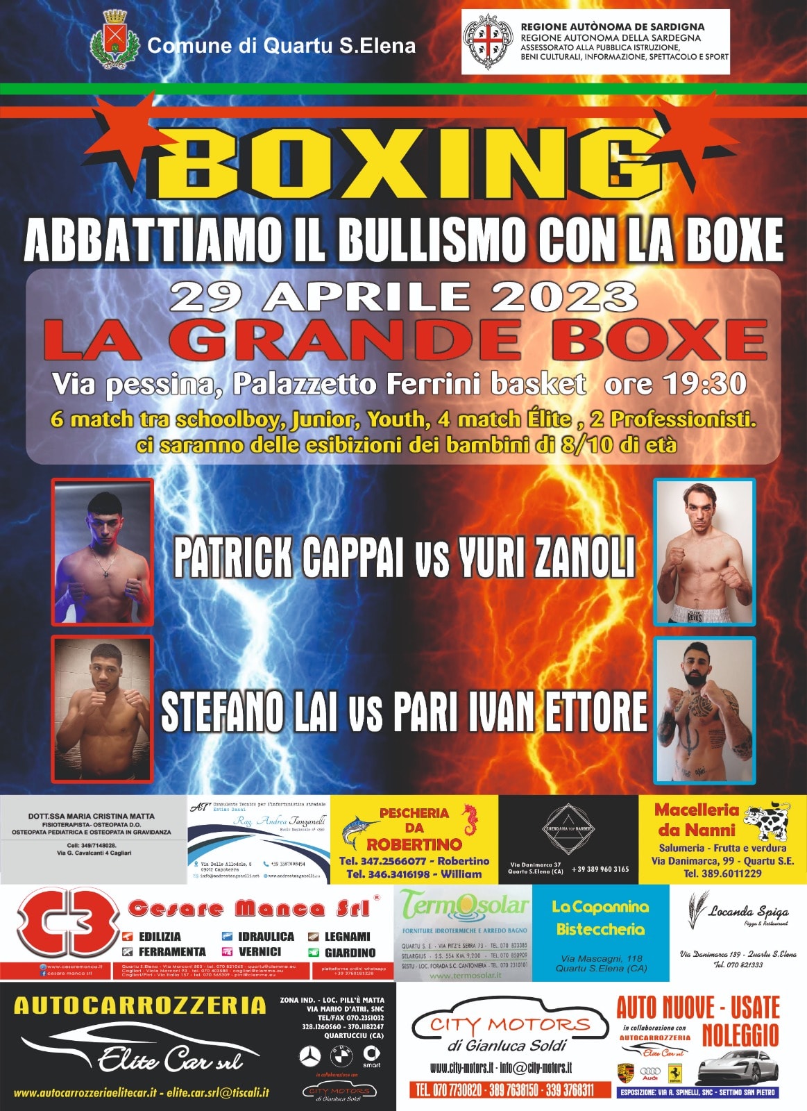 Boxe Cappai 29 aprile 2023